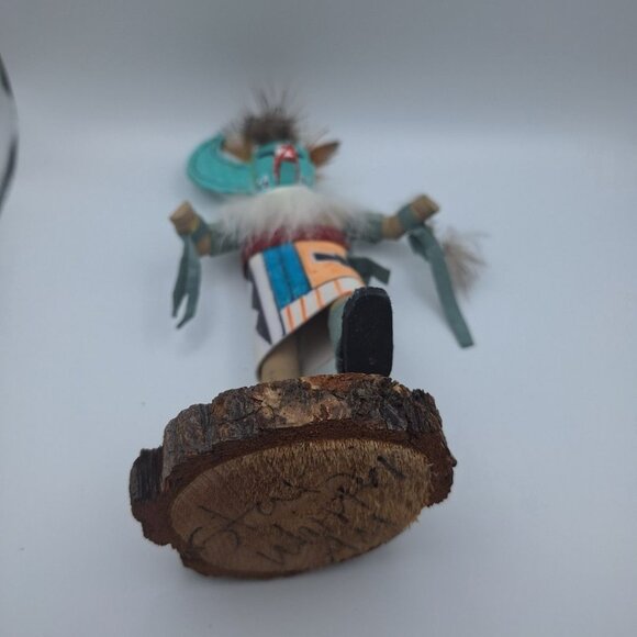 Kachina Handmade Doll Signed 7 Inch Star Whipper AM Native American Indian Art - Picture 8 of 12